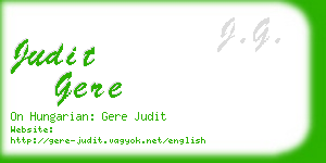 judit gere business card